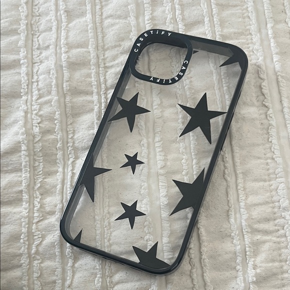 Casetify Other - Casetify Clear Case with Black Stars